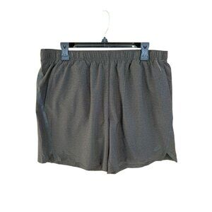 Asics Mens 7" Dark Gray Running Shorts Elastic Waist Lightweight XL/7